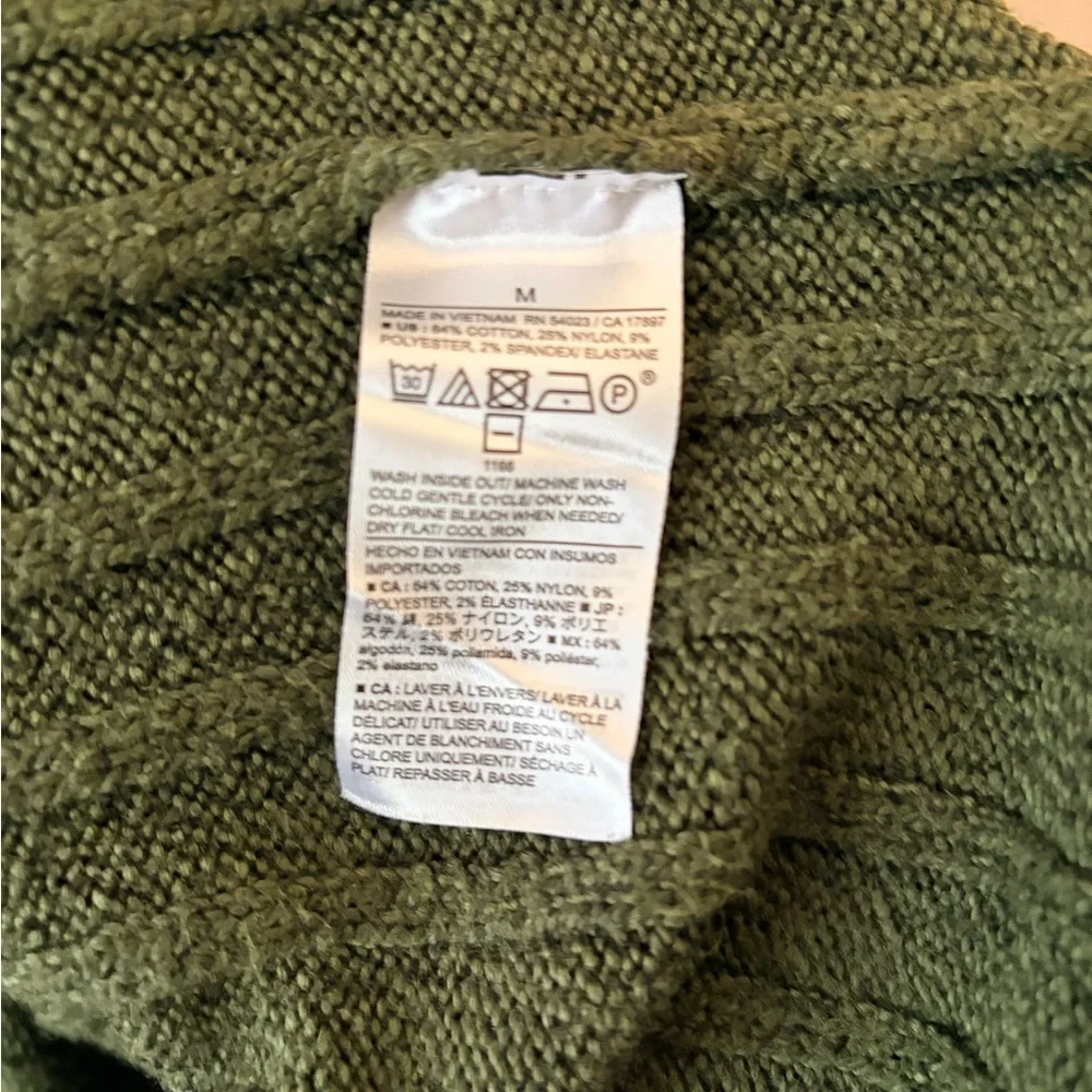 Men’s Banana‎ Republic Olive Ribbed Turtleneck Sweater